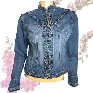 Jean RAVE Crop Denim Jacket